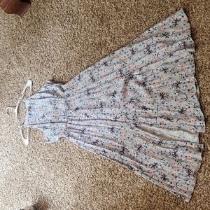 Astr Blue floral dress